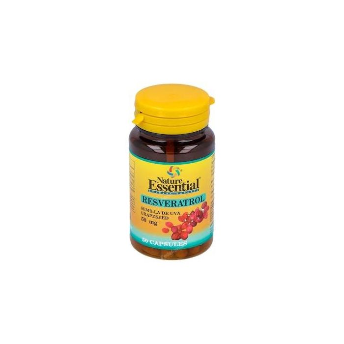 NATURE ESSENTIAL Semilla de Uva 50mg Extracto Seco con Resveratrol 50 Cápsulas