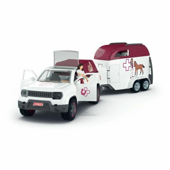 Schleich SCH42704 Set veterinario móvil con remolque Horse Club 2