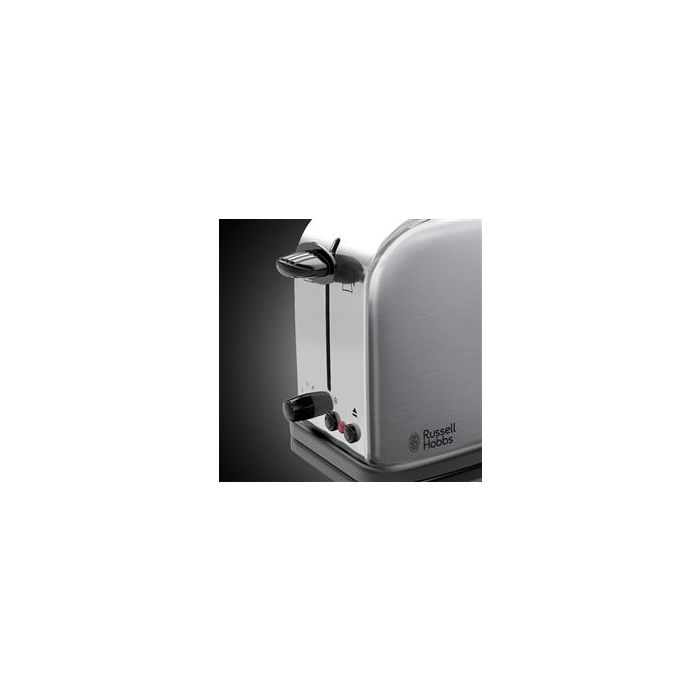 Russell Hobbs 21396-56 Tostador de Ranura Alargada con Regulador de Tostado Ajustable y Bandera Recogemigas 3