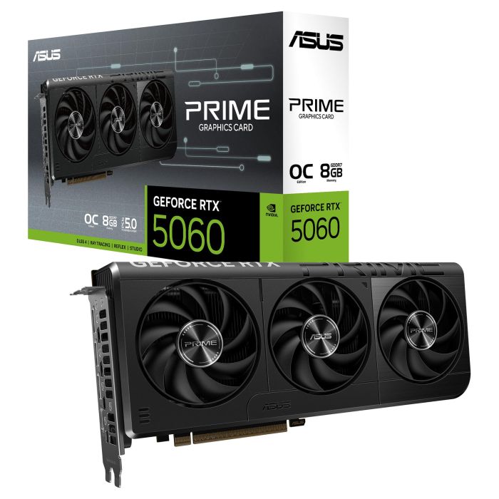 ASUS GeForce RTX 5060 OC 8GB GDDR7 3 Ventilador Tarjeta Gráfica 14