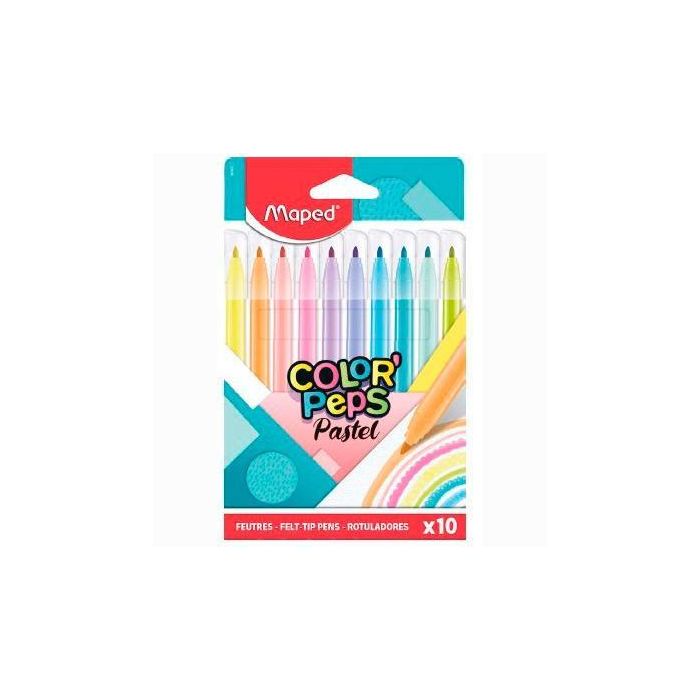 Maped Rotuladores Color´Peps Pastel Estuche De 10 C-Surtidos Maped Rotuladores Color´Peps Pastel Estuche De 10 C-Surtidos