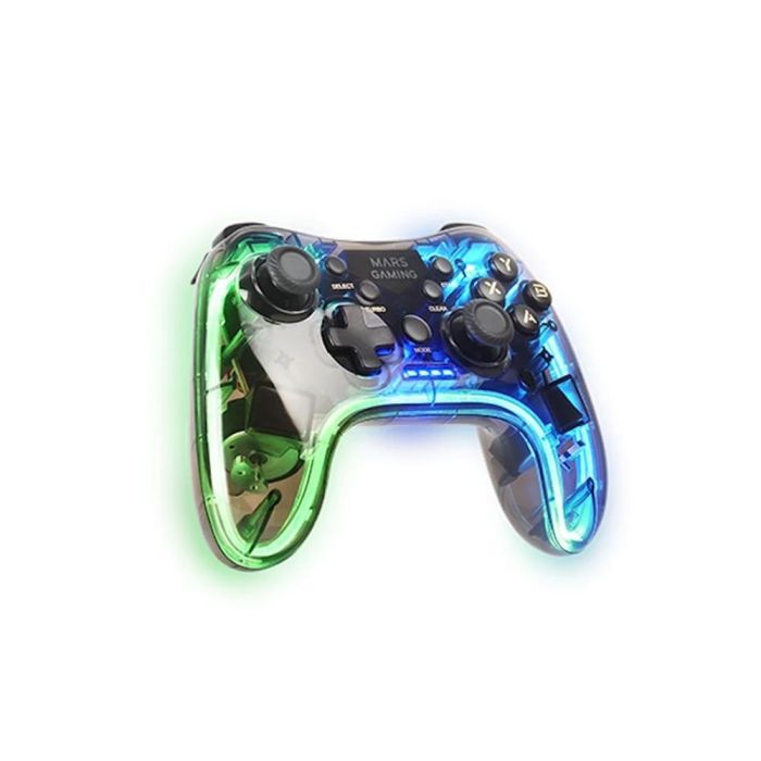 Mars Gaming MGP-24 Gamepad Inalámbrico 2.4GPRO RGB Translúcido Vibración Háptica Dual Multiplataforma PC PS3 PS4 XBOX 2 Mars Gaming MGP-24 Gamepad Inalámbrico 2.4GPRO RGB Translúcido Vibración Háptica Dual Multiplataforma PC PS3 PS4 XBOX 2