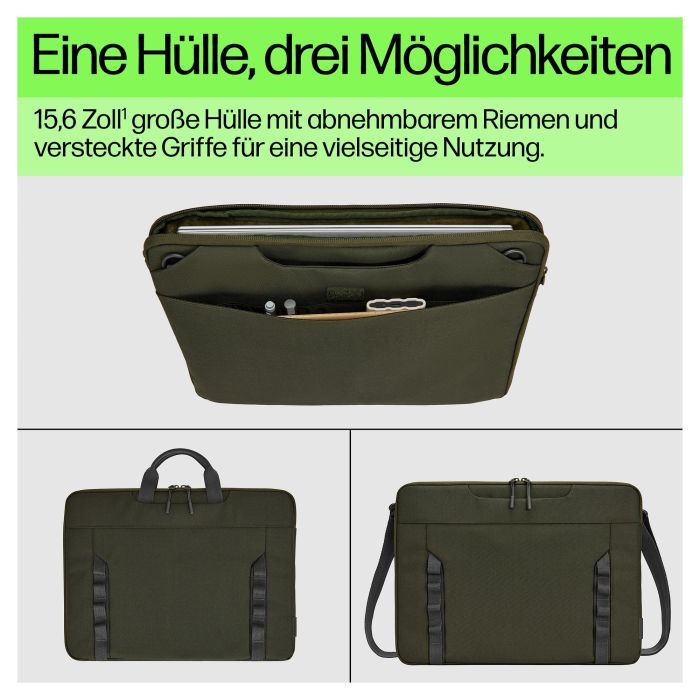 HP Funda Modular para Portátil 15.6 Pulgadas Resistente al Agua Gris Verde 2