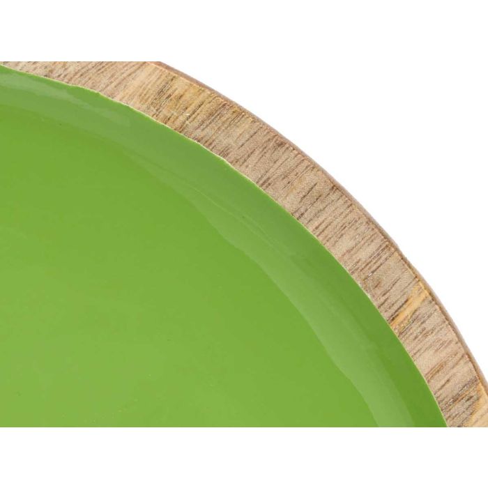 Plato de madera mango verde 25 cm - Giftdecor (12 Unidades) 3 Plato de madera mango verde 25 cm - Giftdecor (12 Unidades) 3