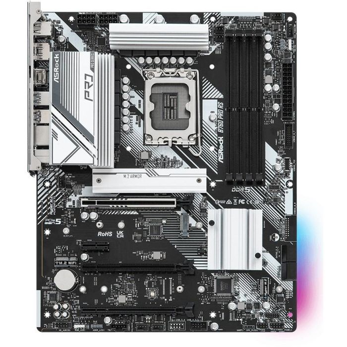ASRock B760 PRO RS Placa Base Intel LGA 1700 DDR5 ATX compatible con Core i3/i5/i7/i9 1