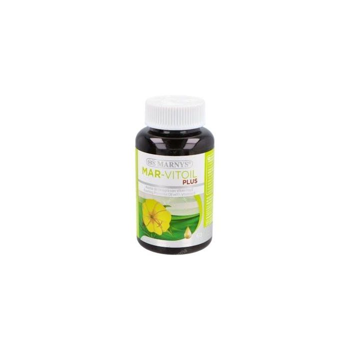 MARNYS Aceite de Onagra 1100mg. 60 Perlas. Aceite puro prensado en frío, útil para la mujer