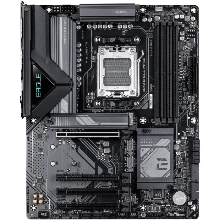 Gigabyte WF6E Placa Base ATX AMD B840 Zócalo AM5 DDR5 Wi-Fi 6E para Procesadores AMD Ryzen 7000/8000/9000 1