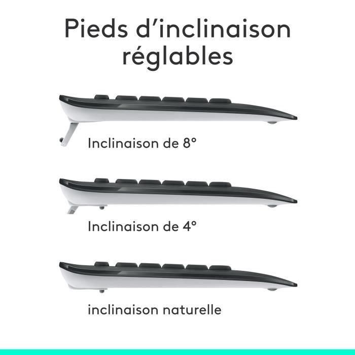 Logitech MK540 Advanced Combo Teclado y Ratón Inalámbrico Unifying, Diseño FR, Tamaño Completo, Resistente a Salpicaduras 4 Logitech MK540 Advanced Combo Teclado y Ratón Inalámbrico Unifying, Diseño FR, Tamaño Completo, Resistente a Salpicaduras 4