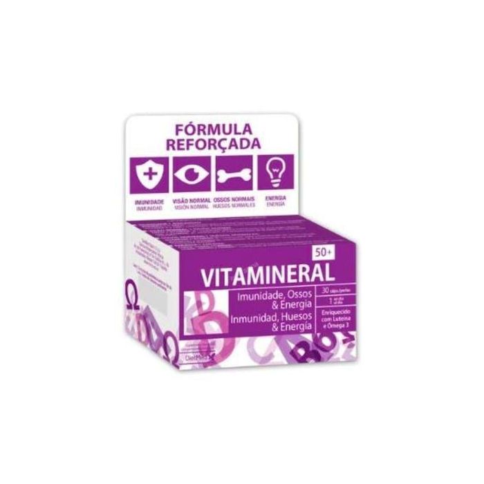 DIETMED 50+ Gold 30 Perlas Vitamineral para Mayores de 50 Años Complemento Alimenticio con Omega 3 Antioxidantes y Vitaminas