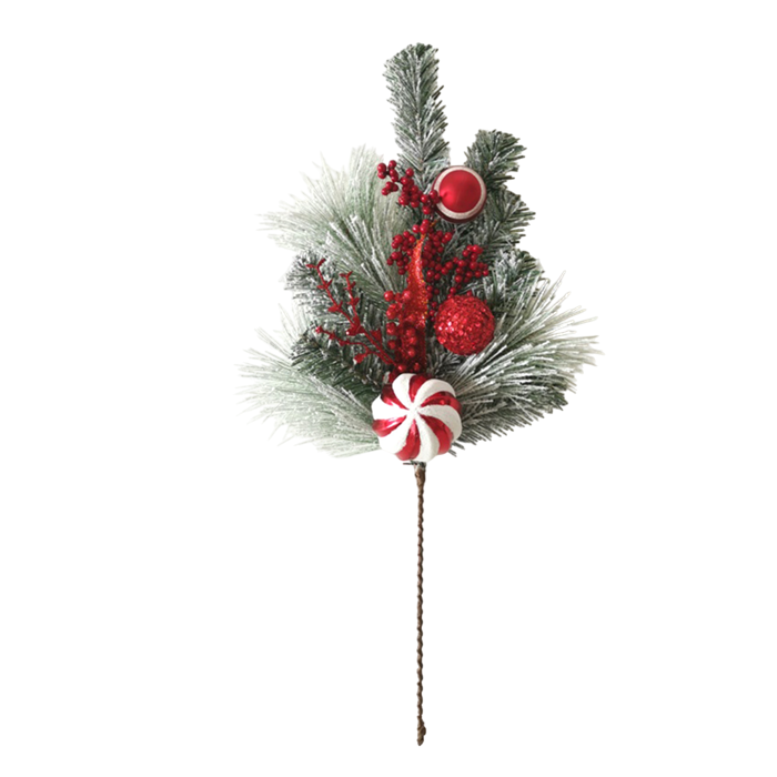 Rama Navidad Tradicional DKD Home Decor Blanco Rojo 12 x 56 x 25 cm (6 Unidades) 0 Rama Navidad Tradicional DKD Home Decor Blanco Rojo 12 x 56 x 25 cm (6 Unidades) 0