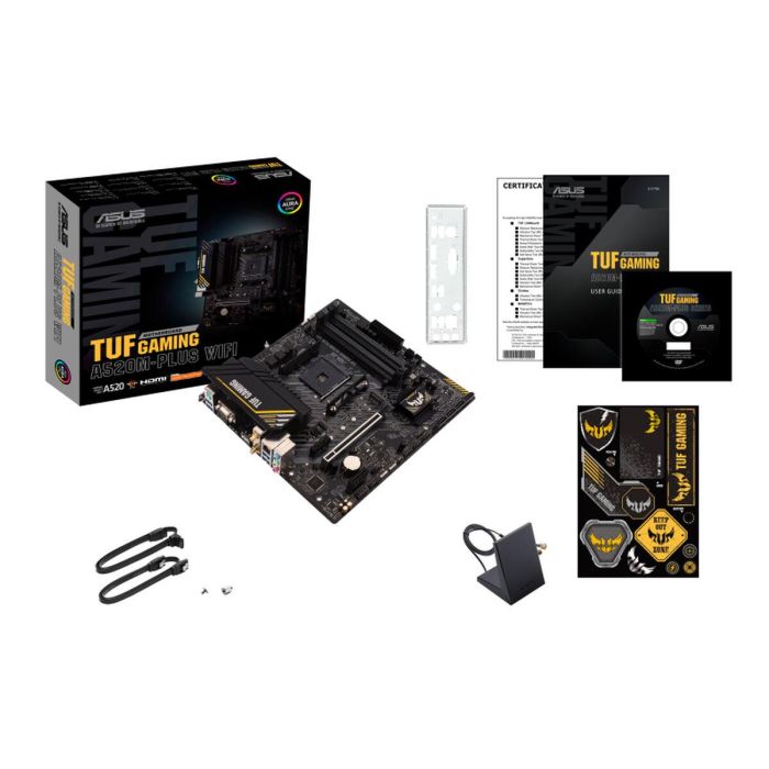 ASUS ASU4711081154273 Placa base TUF GAMING A520M-PLUS WiFi AMD A520 Ranura micro ATX AM4 7 ASUS ASU4711081154273 Placa base TUF GAMING A520M-PLUS WiFi AMD A520 Ranura micro ATX AM4 7
