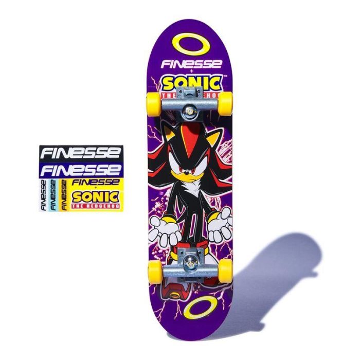 Tech Deck Handboard Sonic The Hedgehog - Set Monopatín 25.4x7.62x3.81cm