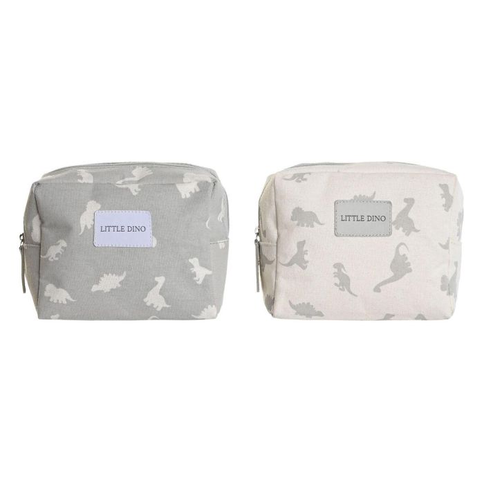 Neceser Baby DKD Home Decor Blanco Gris 6 x 12 x 15 cm (2 Unidades) Neceser Baby DKD Home Decor Blanco Gris 6 x 12 x 15 cm (2 Unidades)