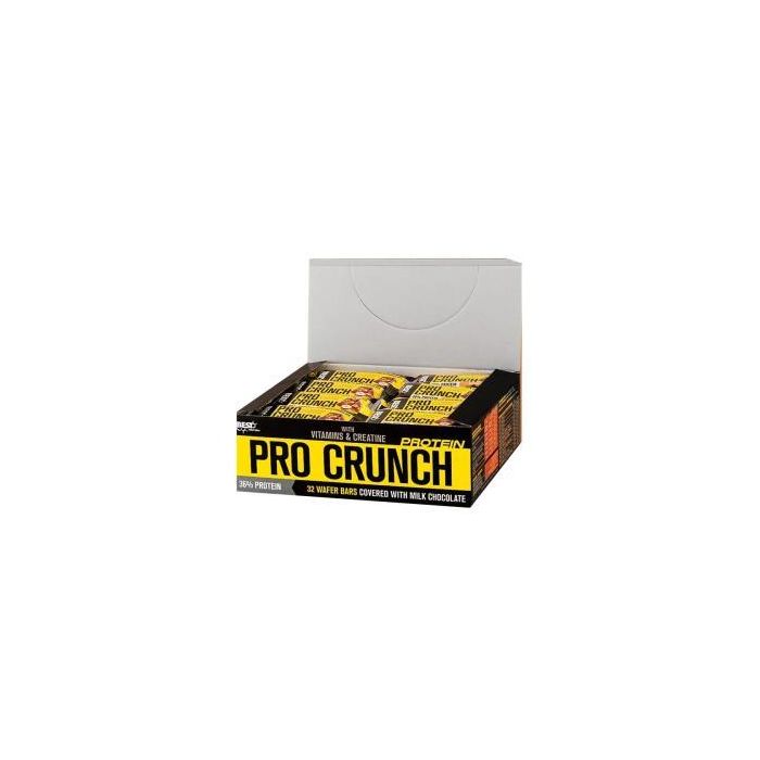 BEST PROTEIN Pro Crunch Barrita Proteína 36% Avellana con Creatina y Multivitamínico 32 unidades x 35g