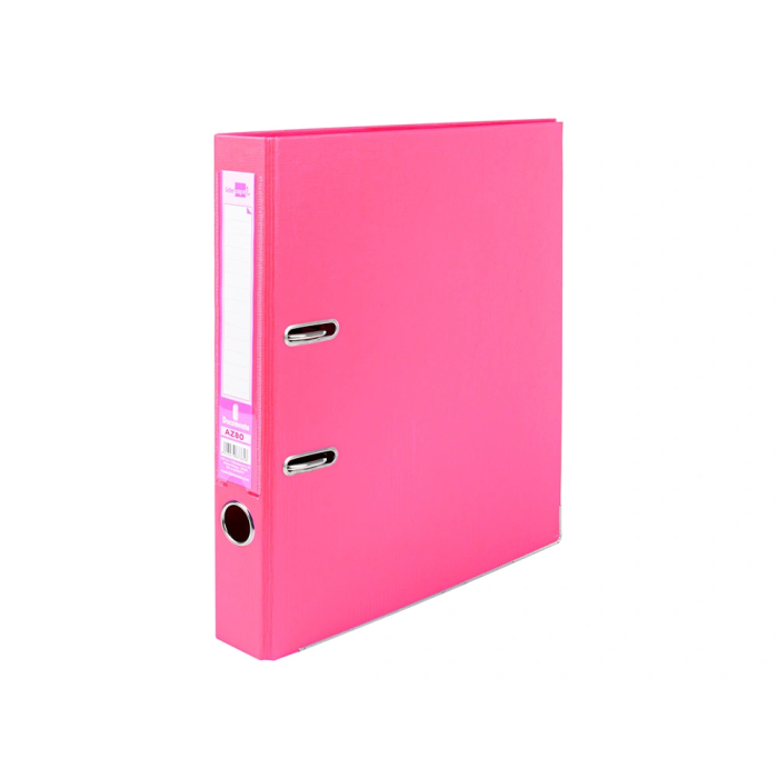 Liderpapel Archivador de Palanca A4 Documenta Forrado PVC Rado Lomo 52 mm Rosa con Compresor Metálico 1