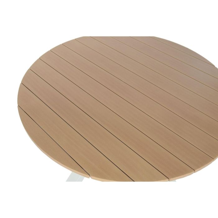 DKD Home Decor Mesa Redonda Blanca de Aluminio para Comedor, Terraza y Jardín - 140 cm Diámetro x 75 cm Alto 5 DKD Home Decor Mesa Redonda Blanca de Aluminio para Comedor, Terraza y Jardín - 140 cm Diámetro x 75 cm Alto 5