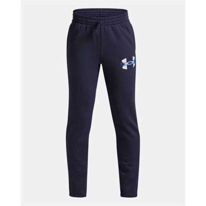 Pantalón Deportivo Infantil Under Armour Rival Flc Cblck Grphc Jgr Negro 2
