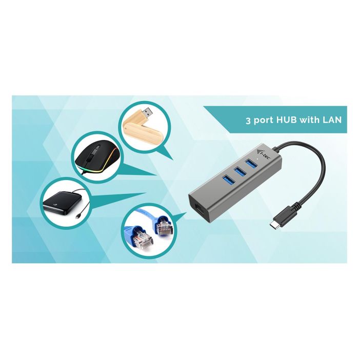 Hub USB C i-Tec C31METALG3HUB 7