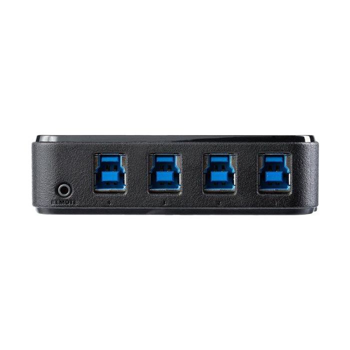 StarTech.com HBS304A24A Conmutador Switch USB 3.0 para 4 PC con 8 Puertos USB SuperSpeed y Selector Remoto 3
