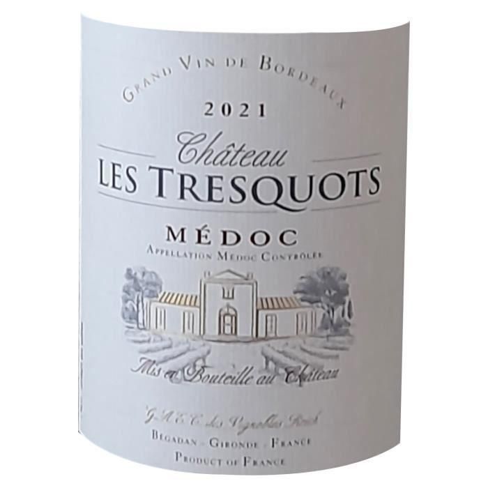 Château Les Tresquots 2018 Médoc Cru Bourgeois - Vino tinto burdeos 1