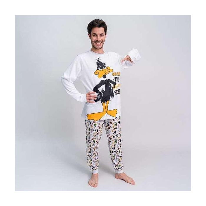 Pijama Looney Tunes Gris (Adultos) Hombre S 4
