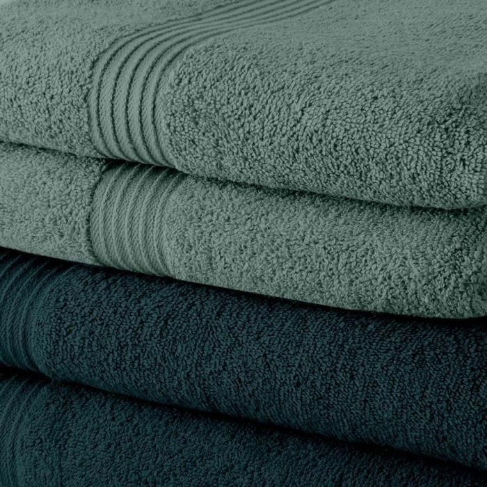 Today TOD3574641225575 Juego de 5 toallas de baño 100% algodón 70x130 cm - 3 pavo real y 2 cecidon 1 Today TOD3574641225575 Juego de 5 toallas de baño 100% algodón 70x130 cm - 3 pavo real y 2 cecidon 1