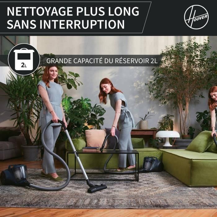 Hoover HP110HM Aspirador de bidón sin bolsa, Potencia 700W, Capacidad 2L, Nivel de Ruido 78 dBA, Color Azul 1 Hoover HP110HM Aspirador de bidón sin bolsa, Potencia 700W, Capacidad 2L, Nivel de Ruido 78 dBA, Color Azul 1