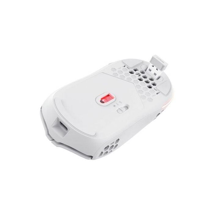 Ratón Gaming Inalámbrico Trust Gaming GXT 929 Helox/ Batería recargable/ Hasta 4800 DPI/ Blanco 3