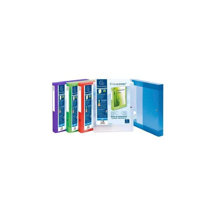 Carpeta De Proyectos Exacompta Exabox Pp Kreacover A4 4 Cm Surtido (5 Col.)