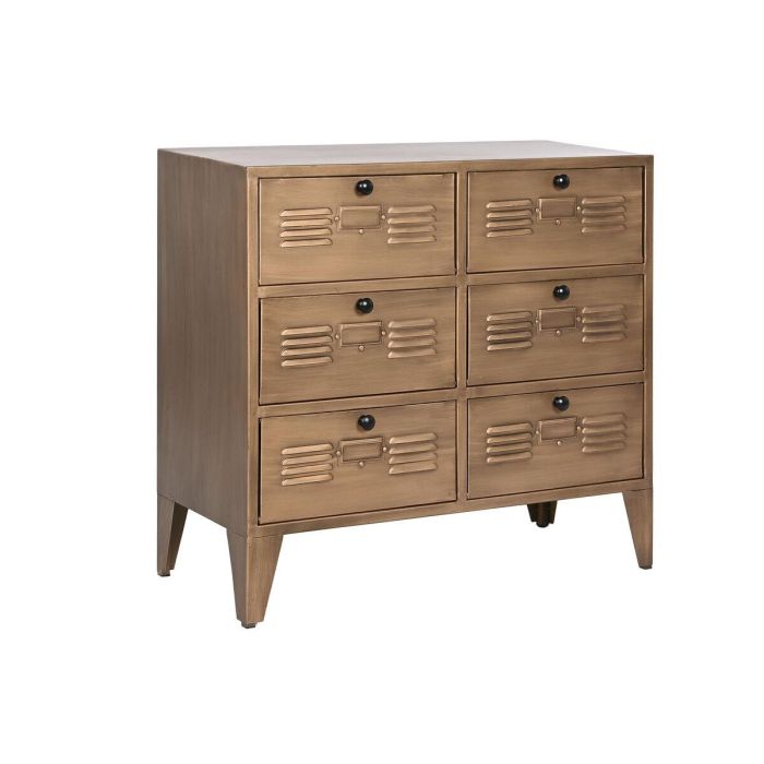 Cajonera Loft DKD Home Decor Dorado 34 x 70 x 78 cm Cajonera Loft DKD Home Decor Dorado 34 x 70 x 78 cm