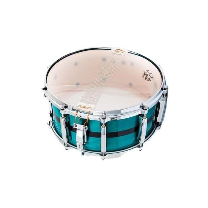 Caja 14 X 6.5" Master Maple Pure Mp4 - Custom Aqua Turquoise Stripe Pearl 1 Caja 14 X 6.5" Master Maple Pure Mp4 - Custom Aqua Turquoise Stripe Pearl 1
