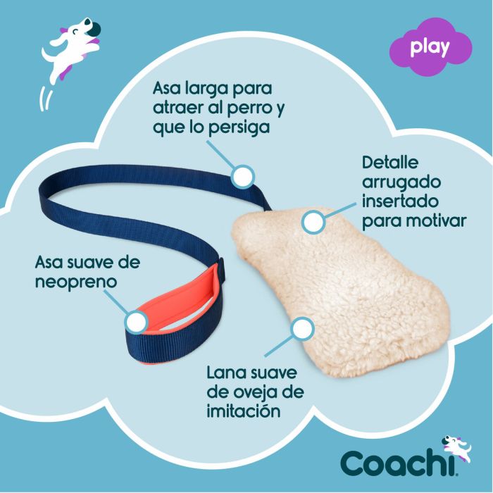 Juguete de adiestramiento Coachi CHASE & CRINKLE Azul 8