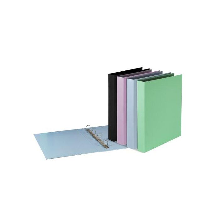 Carpeta De Anillas Pardo Pastel Touch Fº 4 An.Mixtas 25Mm Verde