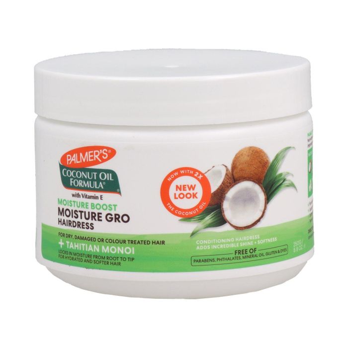Palmer's Aceite de Coco Moisture Gro Hairdress 250g para Cabello Muy Seco/Rizado, Fortalece y Protege