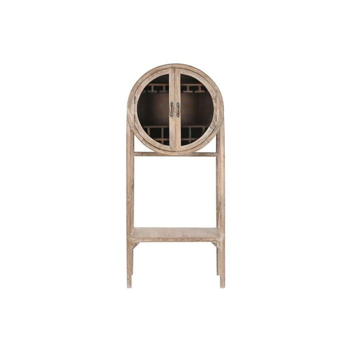 DKD Home Decor Mueble Bar Alpino de Madera Reciclada, Teca y Cristal Natural con 2 Puertas 40x182x75 cm 4 DKD Home Decor Mueble Bar Alpino de Madera Reciclada, Teca y Cristal Natural con 2 Puertas 40x182x75 cm 4
