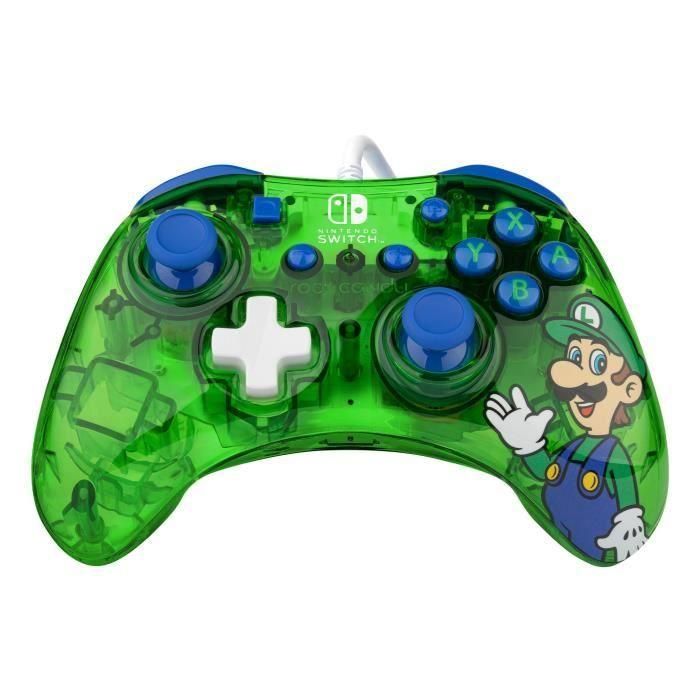 Gamepad - Rock Candy - Super Mario LUIGI - Con cable - Colores brillantes - Ergonómico 1