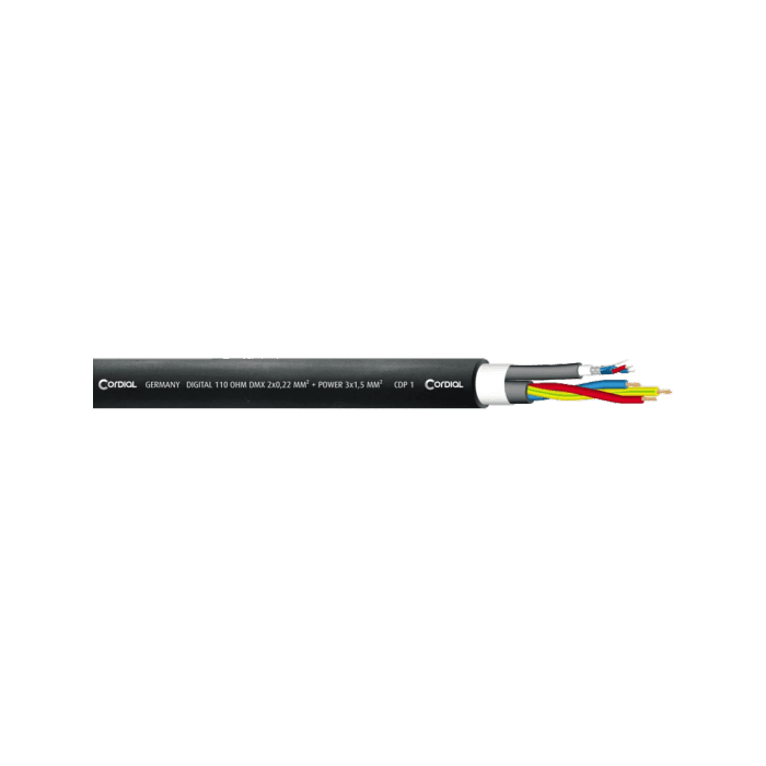 Cable Dmx Xlr De 3 Pines + Powercon 3 M 1 Cable Dmx Xlr De 3 Pines + Powercon 3 M 1