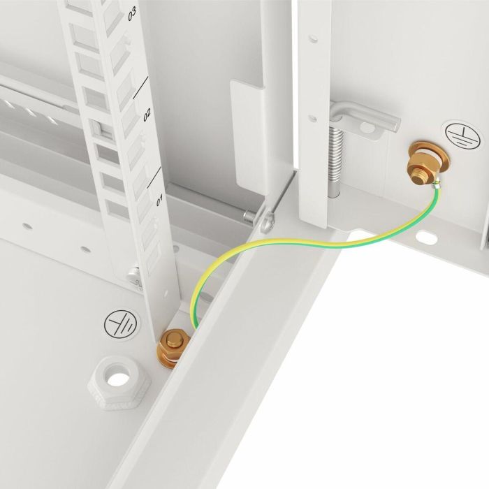 Lanberg WF01-6418-10S Armario Rack de Pared 18U, Color Gris, 60 kg de Capacidad Máxima 6 Lanberg WF01-6418-10S Armario Rack de Pared 18U, Color Gris, 60 kg de Capacidad Máxima 6