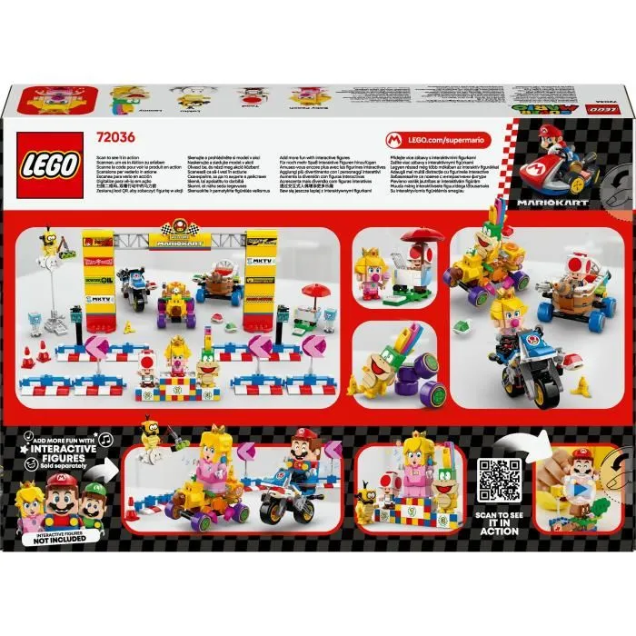 Lego Super Mario 72036 Mario Kart Set Baby Peach y Gran Premio Moto de Juguete 5