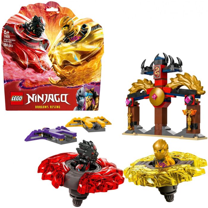 LEGO 71826 Ninjago Pack Combate Spinjitzu del Dragón con Minifiguras Arin y Ras y Spinners 13 LEGO 71826 Ninjago Pack Combate Spinjitzu del Dragón con Minifiguras Arin y Ras y Spinners 13