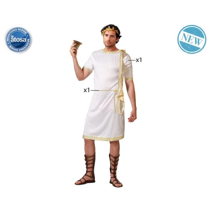 Disfraz Romano Hombre Adulto Antiguo Tallas M-L - Temática Romanos Disfraz Romano Hombre Adulto Antiguo Tallas M-L - Temática Romanos