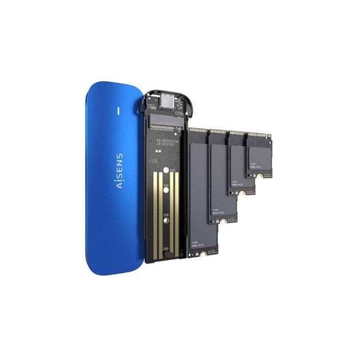 AISENS - CAJA EXTERNA M.2 (NGFF) ASM2-026BLU NVMe A USB3.2 GEN2, AZUL 2 AISENS - CAJA EXTERNA M.2 (NGFF) ASM2-026BLU NVMe A USB3.2 GEN2, AZUL 2