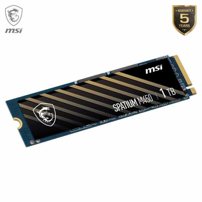 MSI MSI1693465238588 SPATIUM M450 SSD Interno 1TB PCIe 4.0 NVMe M.2 27