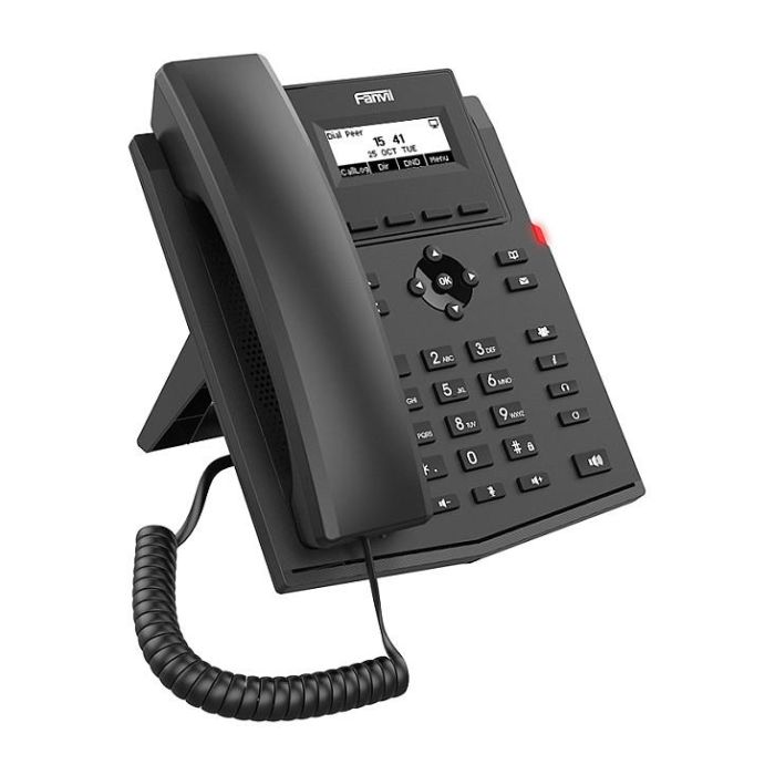 Fanvil X301W Teléfono IP Negro con WiFi, PoE y Montaje Escritorio/Pared
