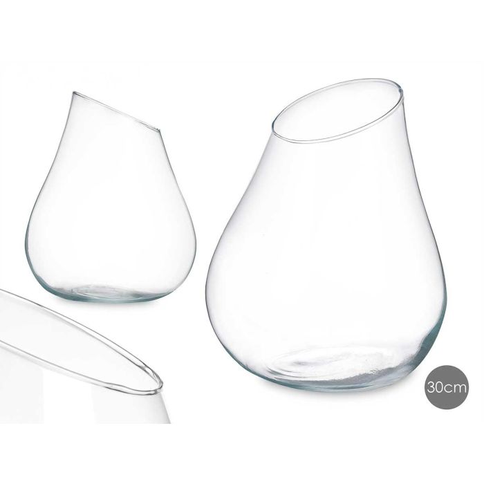 Jarrón Forma Pera 30 cm - Vidrio Transparente - Giftdecor Jarrón Forma Pera 30 cm - Vidrio Transparente - Giftdecor