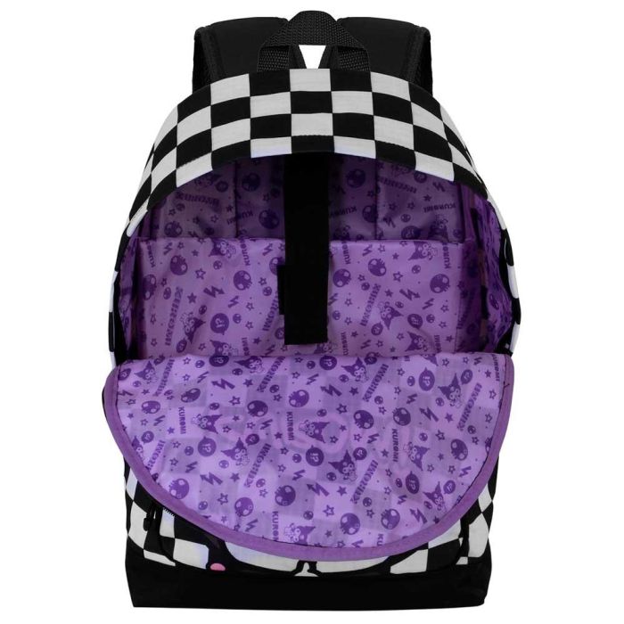 Mochila HS FAN 2.2 B and W Sanrio Kuromi Negro 3 Mochila HS FAN 2.2 B and W Sanrio Kuromi Negro 3