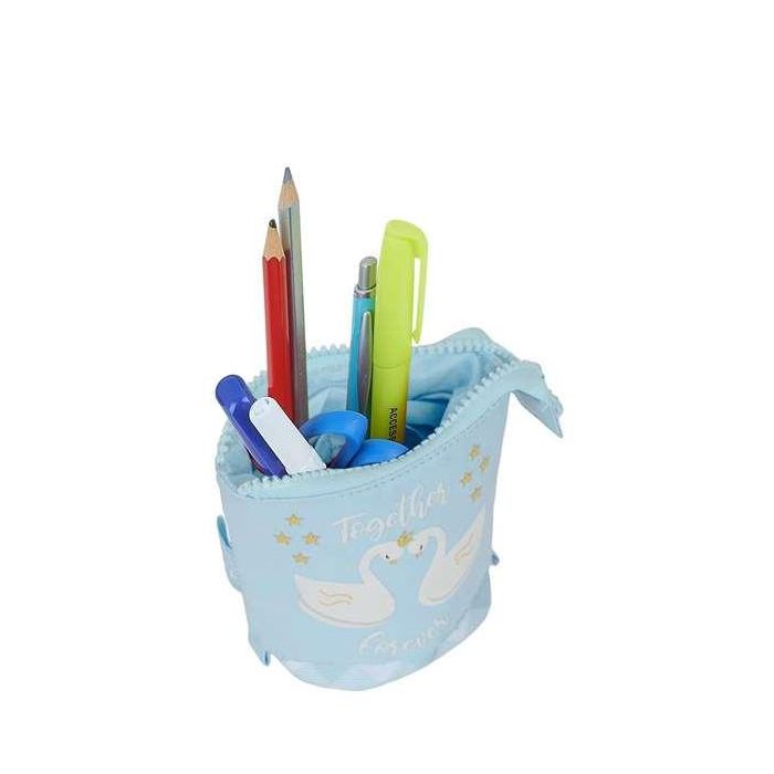 Estuche Cubilete Glow Lab Cisnes Azul claro 8 x 19 x 6 cm 1 Estuche Cubilete Glow Lab Cisnes Azul claro 8 x 19 x 6 cm 1