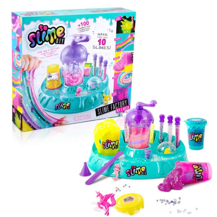 Canal Toys Ssc040 Slime Factory Mix&Match: Fábrica para Crear Slime, Mezclar Colores y Decoraciones con Accesorios +6 Años