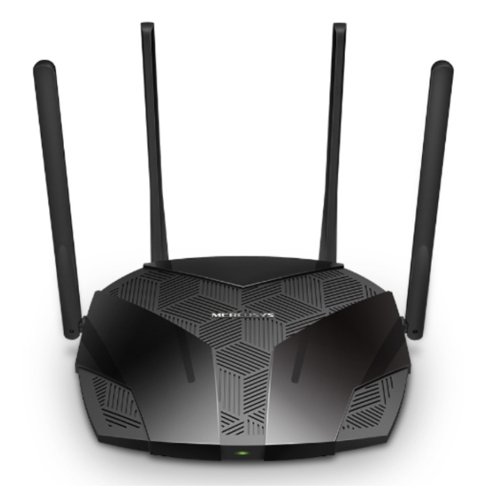 Mercusys MR80X Router Inalámbrico Gigabit Ethernet Doble Banda (2,4 GHz / 5 GHz) Wi-Fi 6 (802.11ax) Negro