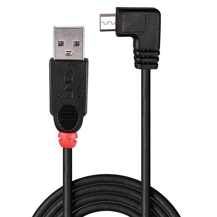Lindy Cable USB 2.0 de 1m Tipo A a Micro-B, Ángulo Recto 90º, para Móviles, PDA, Cámaras y Reproductores Portátiles 1